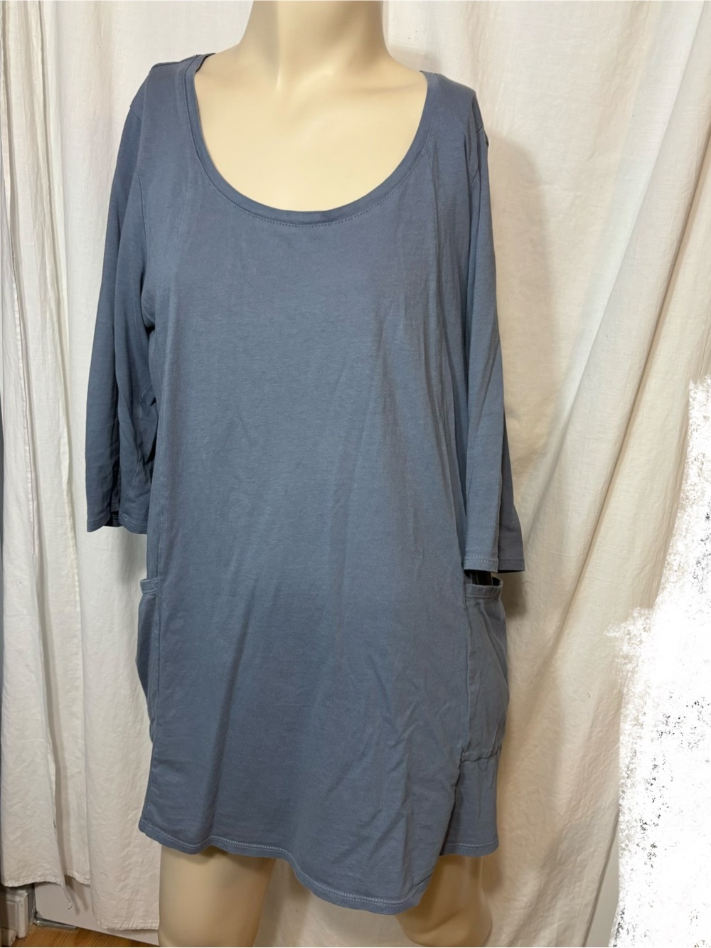 J. Jill women’s blue cotton tunic top medium